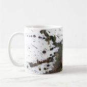 Abstracte platter in bruin koffiemok (Links)