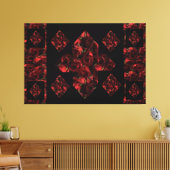 Abstracte Plus Sign Red Canvas Art Afdruk (Insitu (Woonkamer))