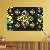 Abstracte Plus Sign Tulip Canvas Art (dromen) Afdruk (Insitu (Woonkamer))