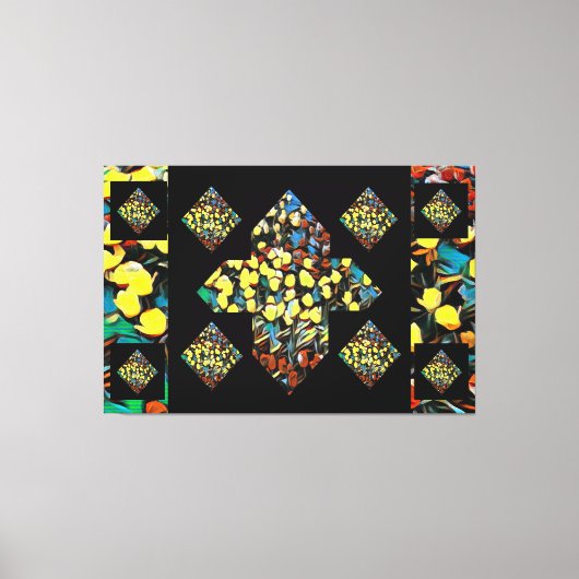 Abstracte Plus Sign Tulip Canvas Art (dromen) Afdruk (Voorkant)