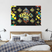 Abstracte Plus Sign Tulip Canvas Art (dromen) Afdruk (Insitu (Slaapkamer))