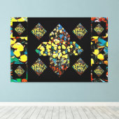 Abstracte Plus Sign Tulip Canvas Art (dromen) Afdruk (Insitu (Houten vloer))