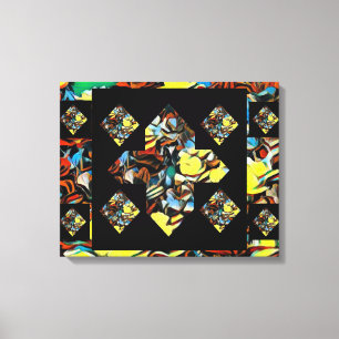 Abstracte Plus-tekenanjerandoek Kunst met dromen Canvas Afdruk