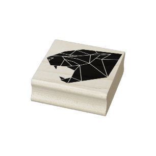 abstracte poema-kop kunststempel rubberstempel