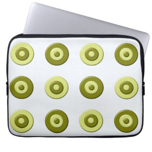 abstracte polka stippen. laptop sleeve