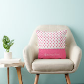 Abstracte polka stipt roze texture.Text. Kussen (Stoel)