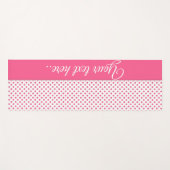 Abstracte polka stipt roze texture.Text. Yogamat (Voorkant (horizontaal))
