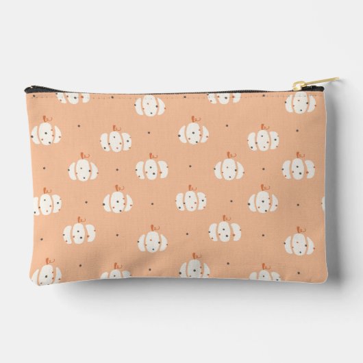 Abstracte pompoenpatroon accessoirezak etui (Achterkant)