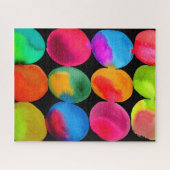 Abstracte pop, kleurenvlekken legpuzzel (Horizontaal)