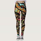 Abstracte Pop Mode Leggings (Voorkant)
