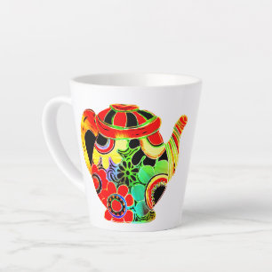 Abstracte Pop theepot C.S. Lewis tea en boek citaa Latte Mok