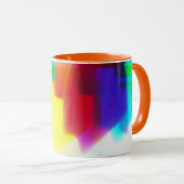 Abstracte Popart Primary Rainbow Classic Mok, 11 o Mok (Voorkant rechts)