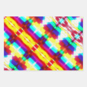 Abstracte Popart Rainbow Wrapping FlatSheet Set Inpakpapier Vel (Voorkant)