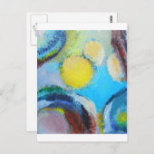 Abstracte poriën (microscopisch expressionisme) briefkaart (Voorkant / Achterkant)