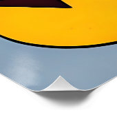 Abstracte portretkunst perfect poster (Hoek)