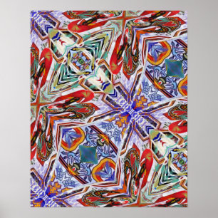 Abstracte Portugese design Poster