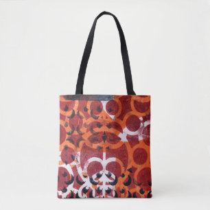 abstracte print canvas tas