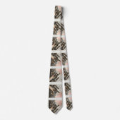 Abstracte printplaat - Retro Art Deco Stropdas (Voorkant)