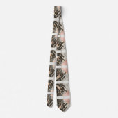 Abstracte printplaat - Retro Art Deco Stropdas (Achterkant)