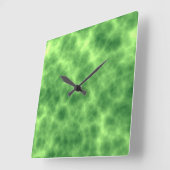 Abstracte procedurele ruw groen vierkante klok (Hoek)