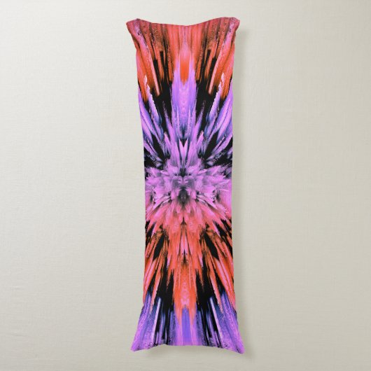 Abstracte proefbuis voor roze-explosie in poedervo lichaamskussen (Voorkant Verticaal)