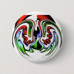 Abstracte profielillustratie afdrukken ronde button 5,7 cm