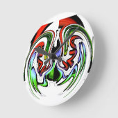 Abstracte profielillustratie afdrukken ronde klok (Hoek)