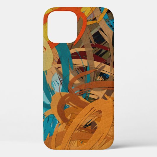 abstracte psychedelische achtergrond van kleurench Case-Mate iPhone case (Achterkant)