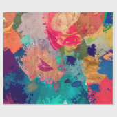 abstracte psychedelische fractale achtergrond van cadeaupapier (Vlak)