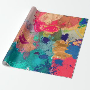 abstracte psychedelische fractale achtergrond van cadeaupapier