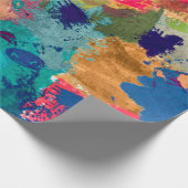 abstracte psychedelische fractale achtergrond van cadeaupapier (Hoek)