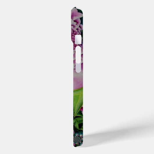 Abstracte psychedelische roze bloemen Case-Mate iPhone case (Achterkant / Links)