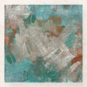 Abstracte psychedelische streken textuur. glazen onderzetter