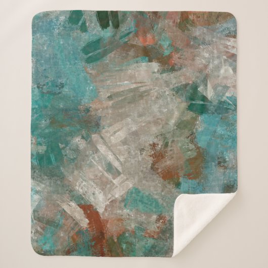 Abstracte psychedelische streken textuur. sherpa deken (Voorkant)