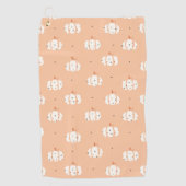 Abstracte Pumpkin Pattern Golfhanddoek (Voorkant)