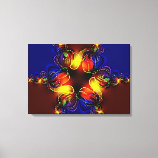 Abstracte quad canvas afdruk (Voorkant)