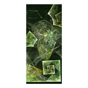 Abstracte rackkaart met verdraaid evenwicht reclamekaart