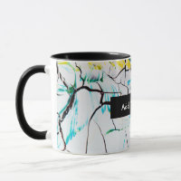 Abstracte racks in groen geel blauw