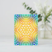 Abstracte radiale lijnen: briefkaart (Staand voorkant)