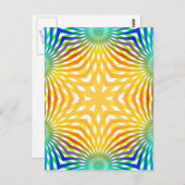 Abstracte radiale lijnen: briefkaart (Voorkant / Achterkant)