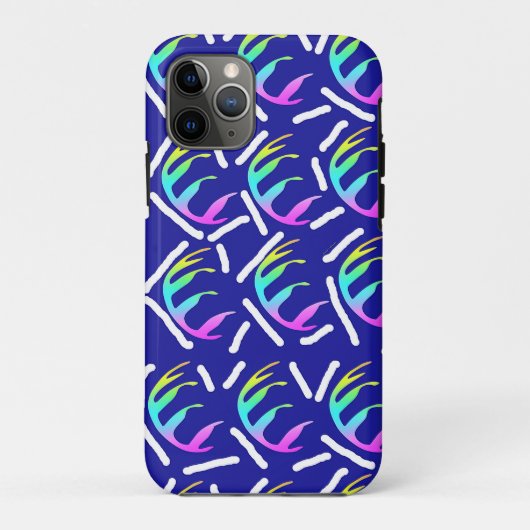 ABSTRACTE RAINBLAUWE LEAVES Case-Mate iPhone CASE (Achterkant)