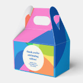 Abstracte Rainbow Custom Graduation Party Dank u Bedankdoosjes (Voorkant Zijde)