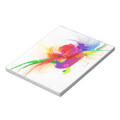Abstracte Rainbow Loriket Paint Spletters Notitieblok (Gedraaid)