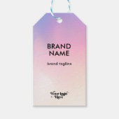 Abstracte Rainbow Pastel Gradient Logo Prijs Hang Cadeaulabel (Voorkant)