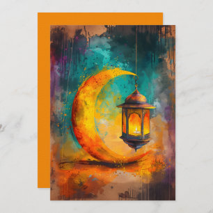 Abstracte Ramadan Crescent Elegance هلالرضما ن Kaart