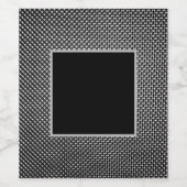 Abstracte rasterstructuur wijn etiket (Enkel label)