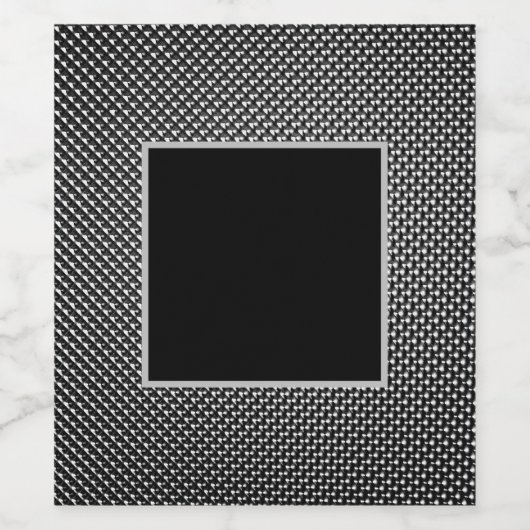 Abstracte rasterstructuur wijn etiket (Enkel label)