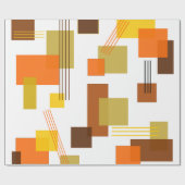 Abstracte rechthoeken en lijnen cadeaupapier (Vlak)