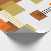 Abstracte rechthoeken en lijnen cadeaupapier (Hoek)