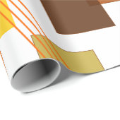 Abstracte rechthoeken en lijnen cadeaupapier (Rol Hoek)